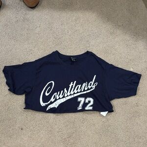 Forever 21 Navy Blue Graphic Tee